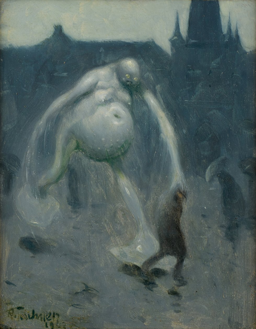 felhőszakadás, 1907. alkotó: Richard Teschner