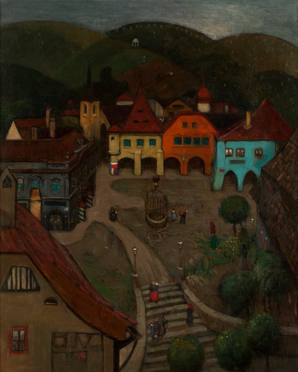 Kisváros alkotó: Richard Teschner