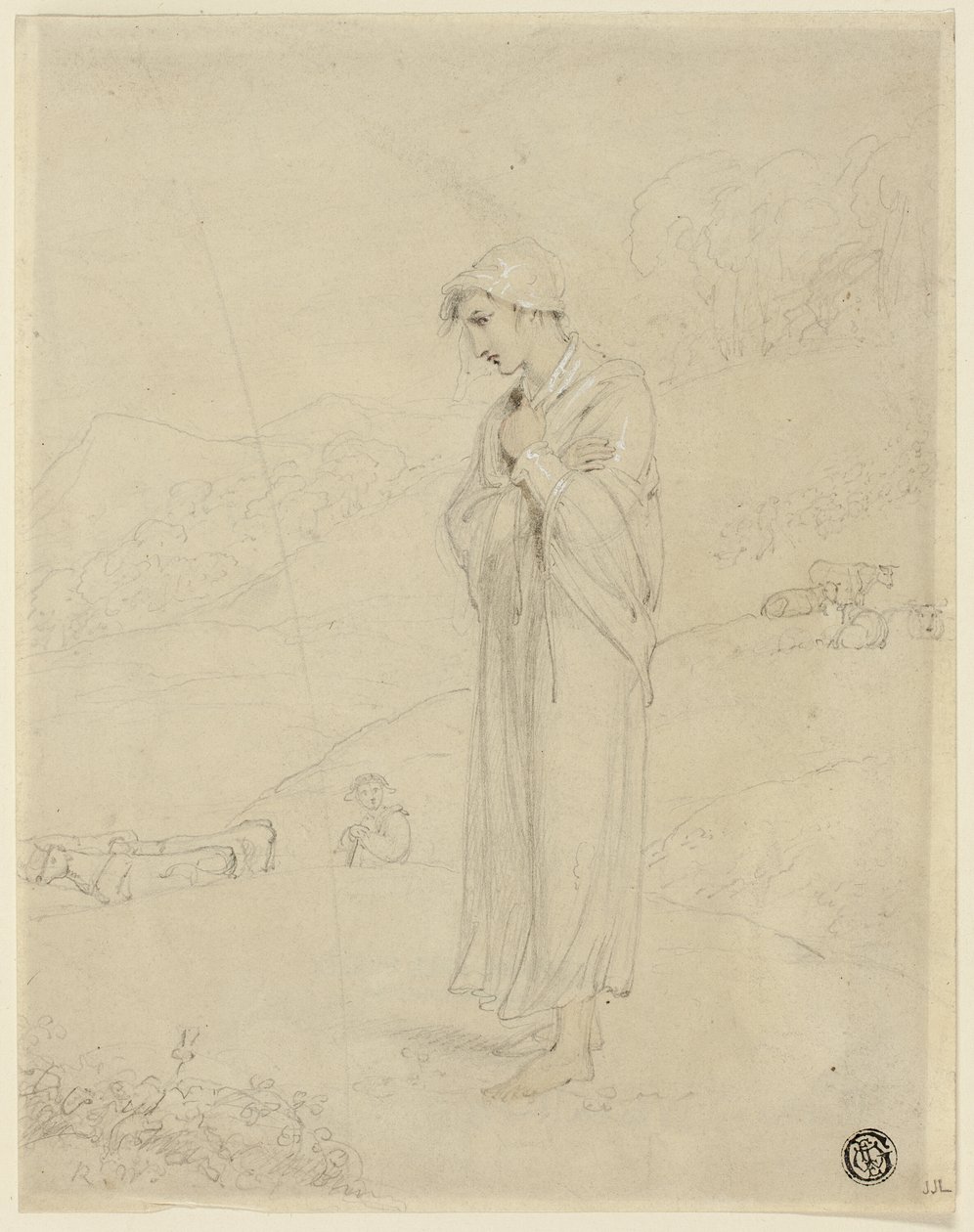 Pásztorlány alkotó: Richard Westall