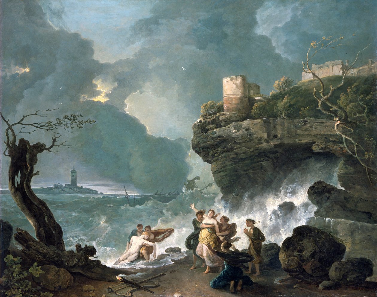Ceyx és Alcyone, 1768. alkotó: Richard Wilson