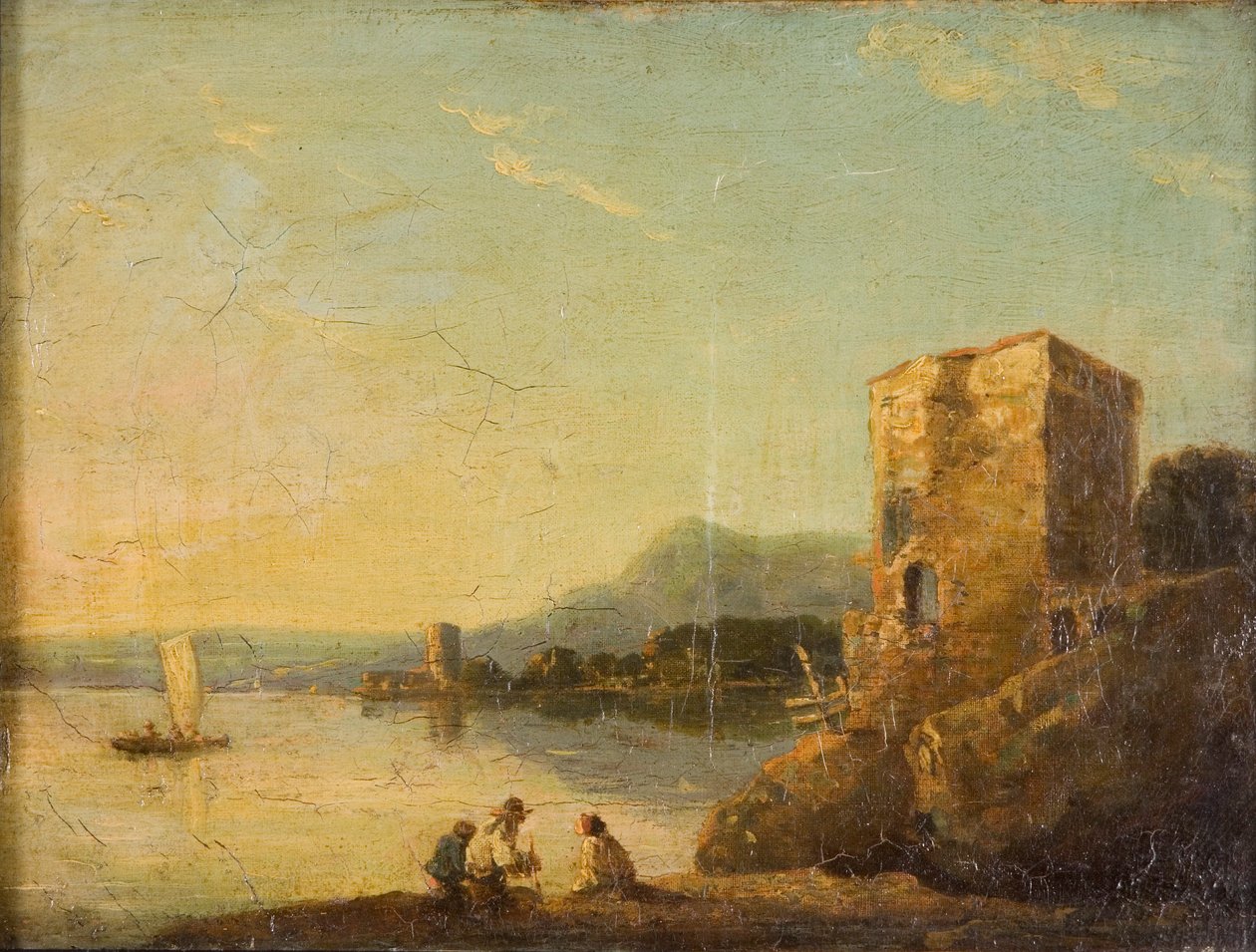 Part jelenet Nápoly közelében, 1750-1780. alkotó: Richard Wilson