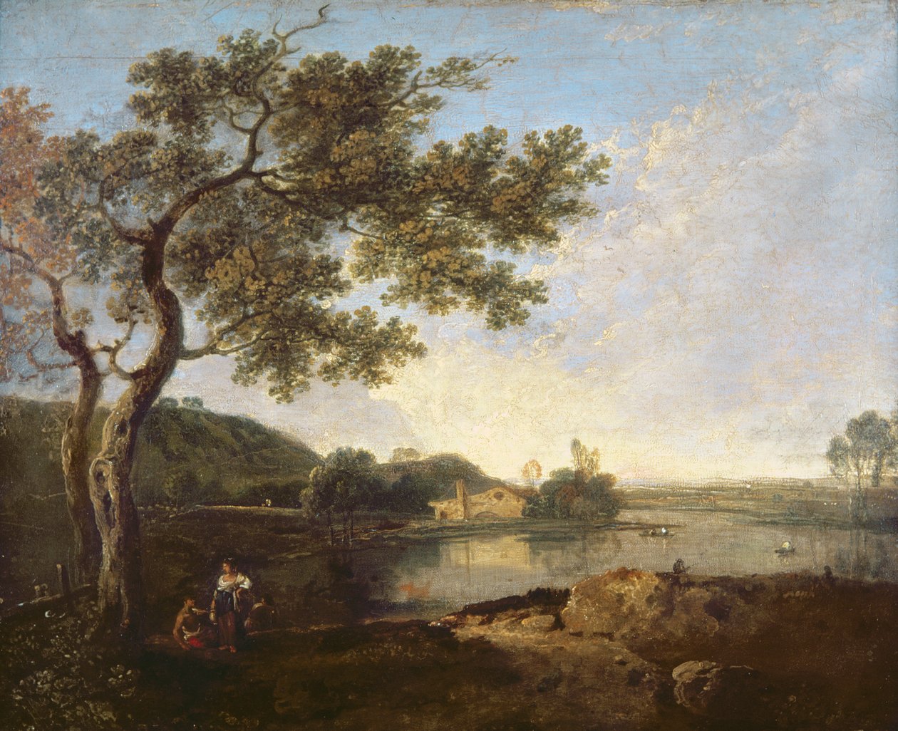 Olasz folyó jelenet figurákkal alkotó: Richard Wilson