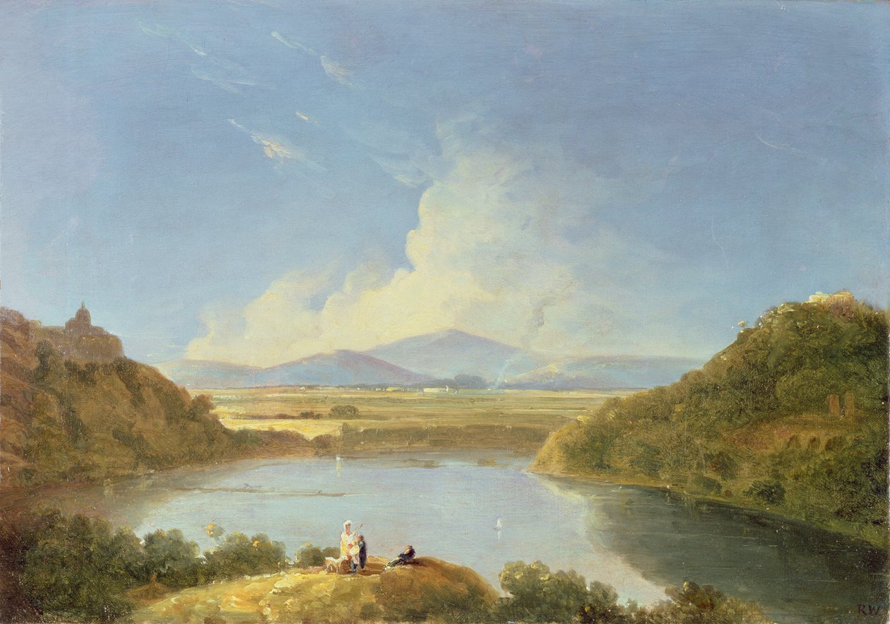 Albano-tó (olaj, vászon) alkotó: Richard Wilson