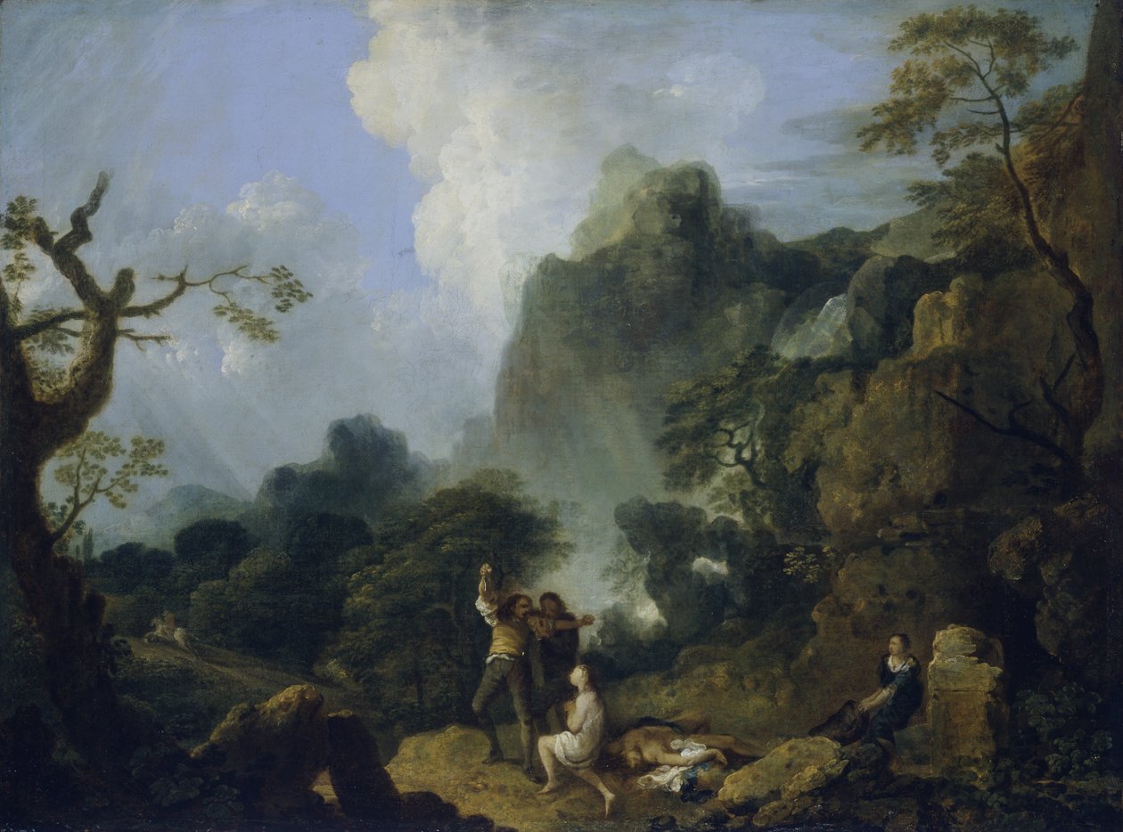 Tájkép banditákkal alkotó: Richard Wilson