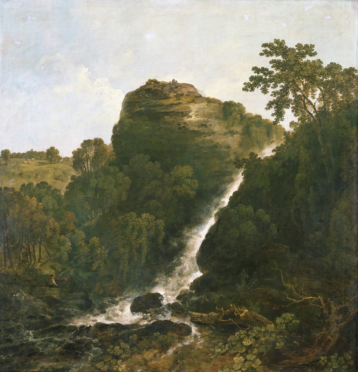 Lydford-vízesés, Tavistock, 1771. alkotó: Richard Wilson