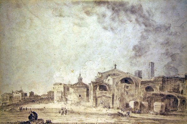 Diocletianus fürdője, Róma alkotó: Richard Wilson