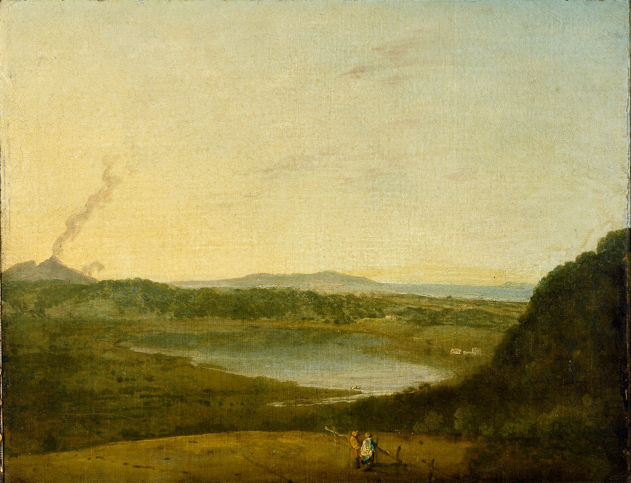 A Lago di Agnano, 1752 alkotó: Richard Wilson