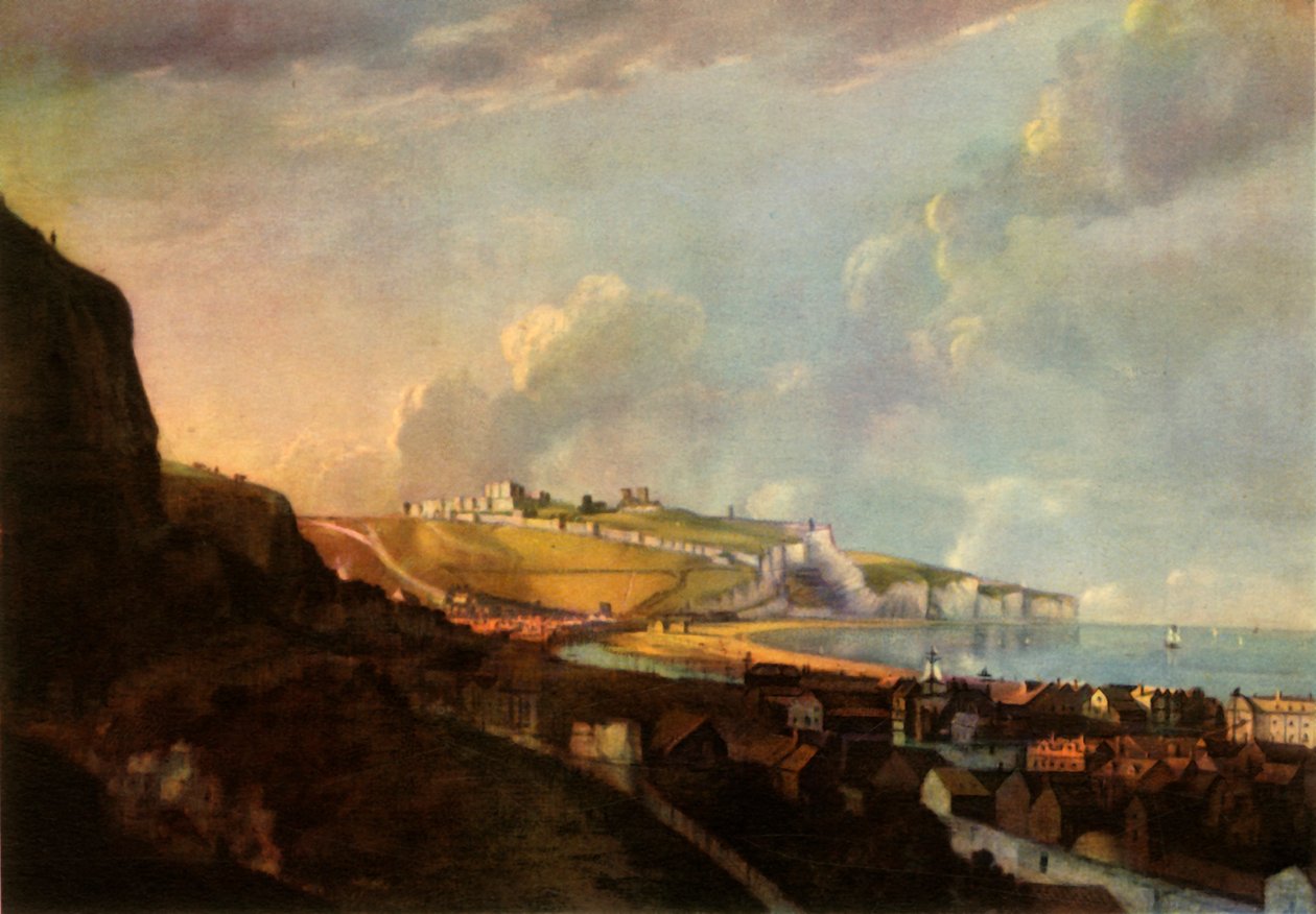 Dover látképe, 1747, 1944. alkotó: Richard Wilson