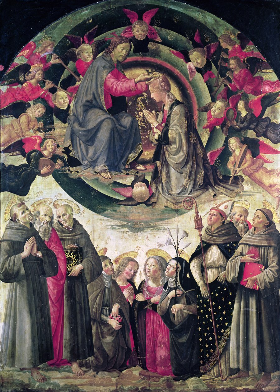 Szűz koronázása alkotó: Ridolfo , Il Ghirlandaio