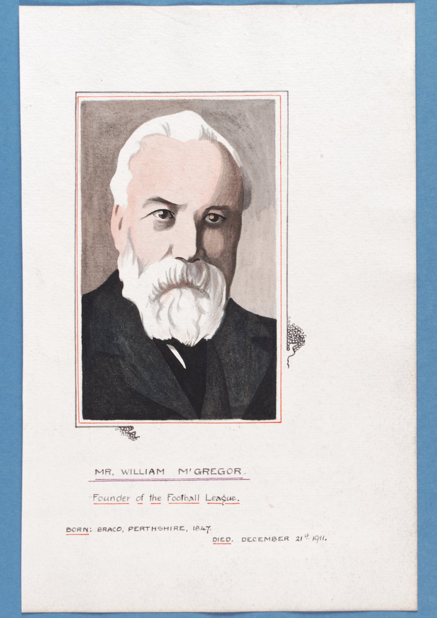 William McGregor portréja, 1911-1912 körül (toll és WC papíron) alkotó: Rip