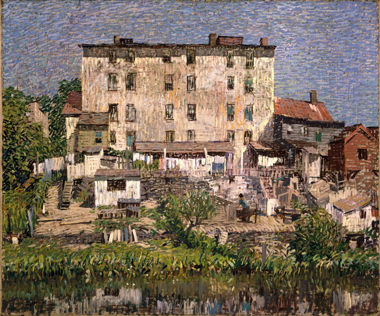 A fehér bérház, 1913 alkotó: Robert C. Spencer