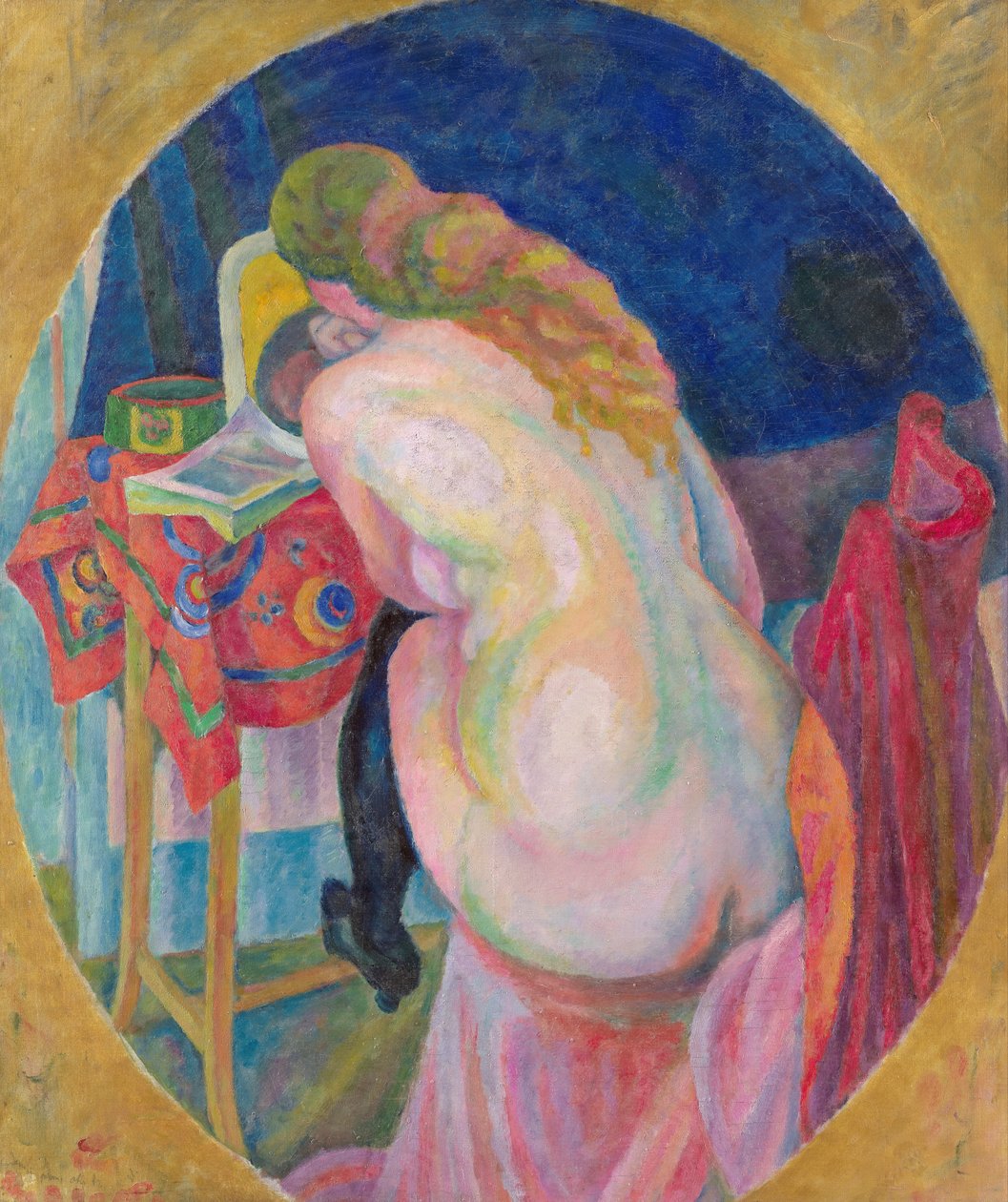 Meztelen nő olvas alkotó: Robert Delaunay