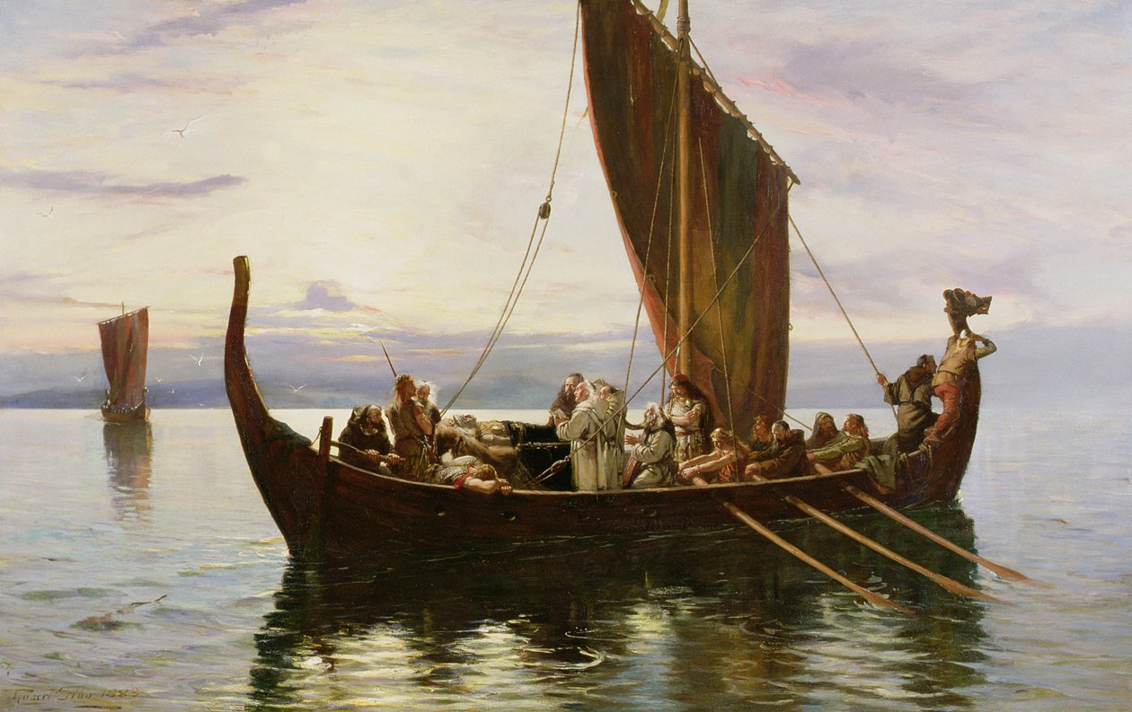 A viking utolsó utazása, 1882 alkotó: Robert Gibb