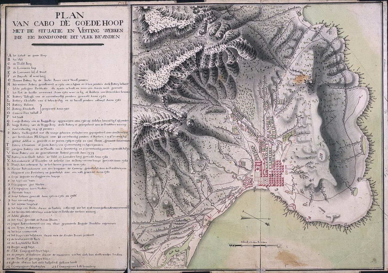 Cabo de Good Hope térképe alkotó: Robert Jacob Gordon