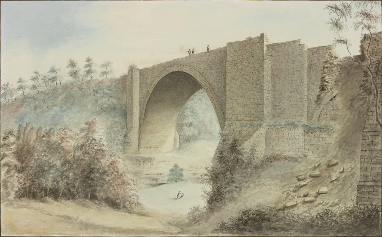 Tanfield Arch (tinta és WC papíron) alkotó: Robert Johnson