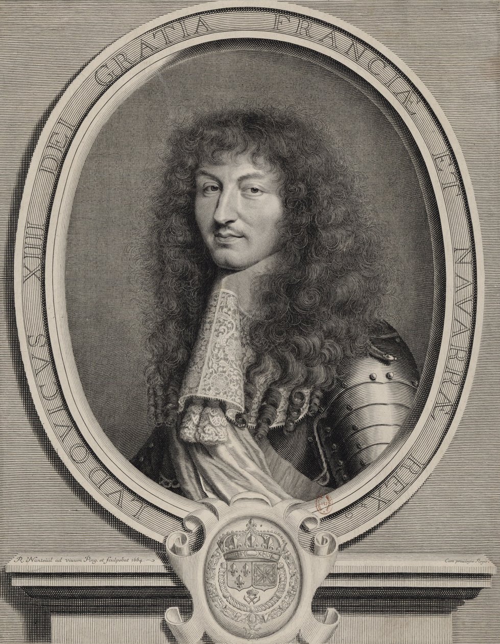 XIV. Lajos francia vésett portréja alkotó: Robert Nanteuil