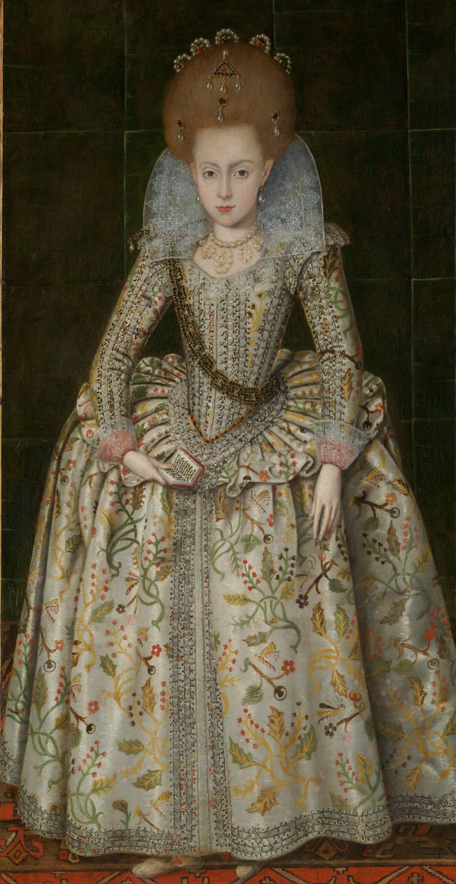 Erzsébet hercegnő (1596–1662), Csehország későbbi királynője, 1606 körül alkotó: Robert Peake
