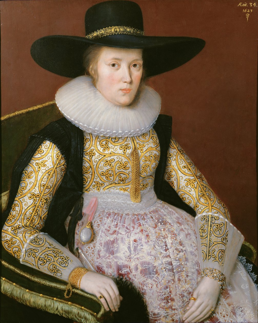 Ismeretlen hölgy, 1623 alkotó: Robert Peake