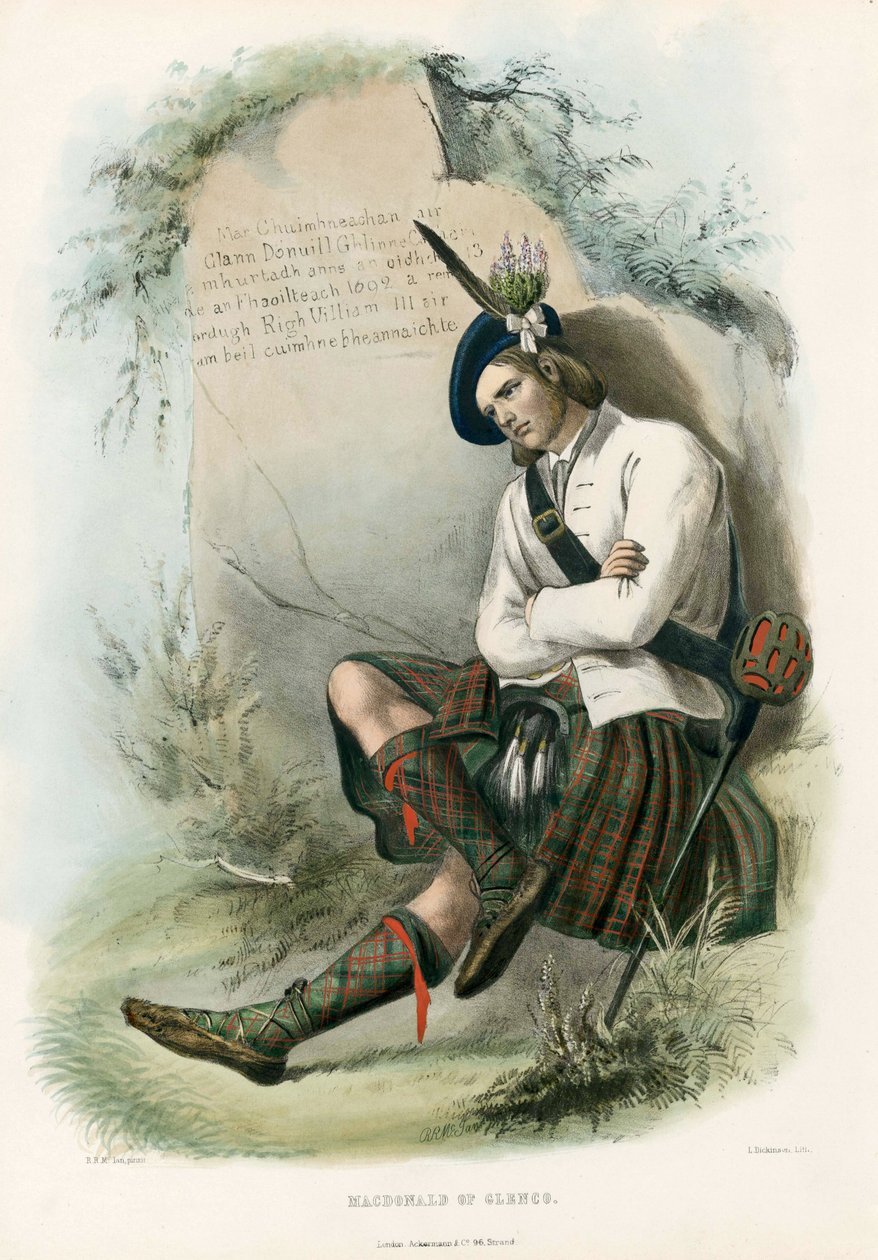 Macdonald of Glencoe, The Clans of the Scottish Highlands, pub.1845 alkotó: Robert Ronald McIan