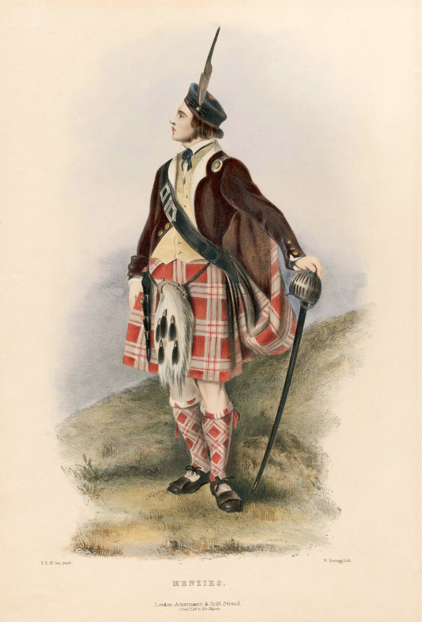 Menzies, The Clans of the Scottish Highlands, pub.1845 alkotó: Robert Ronald McIan