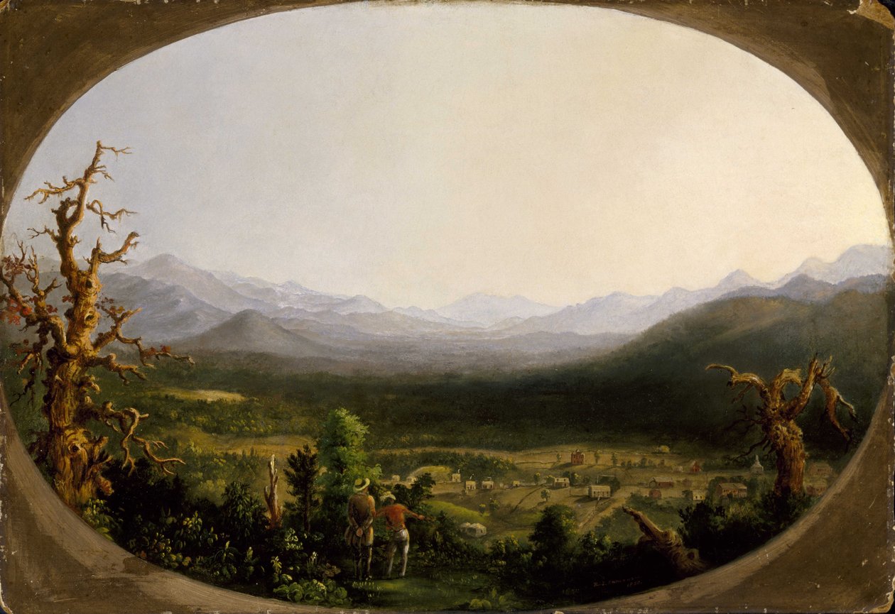 Kilátás Asheville -ből, Észak -Karolinából alkotó: Robert Scott Duncanson