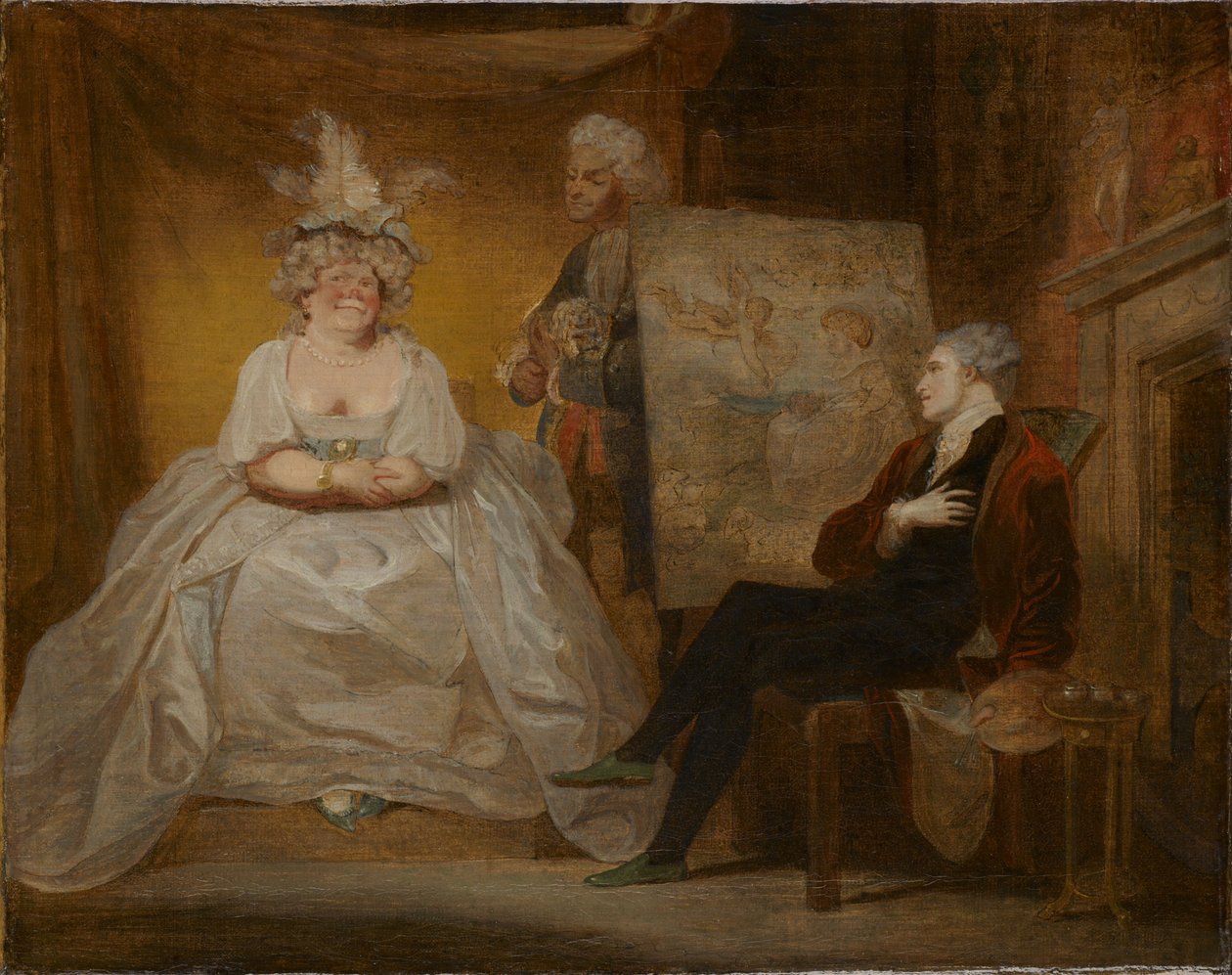 Jelenet Samuel Foote Íz című darabjából alkotó: Robert Smirke