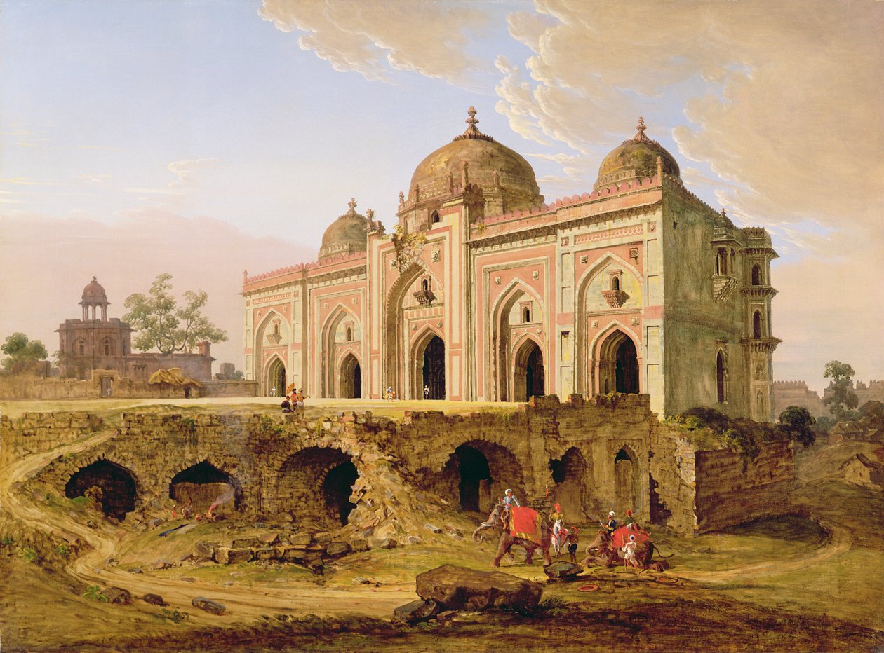 The Concern of the Priests Mosque, Barna Qila, Delhi, s.1823 alkotó: Robert Smith