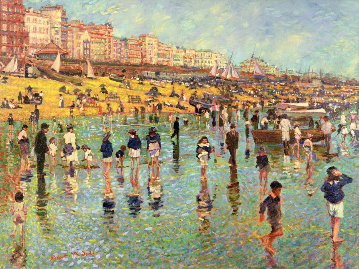 Idő múlása Brighton Beachen alkotó: Robert Tyndall