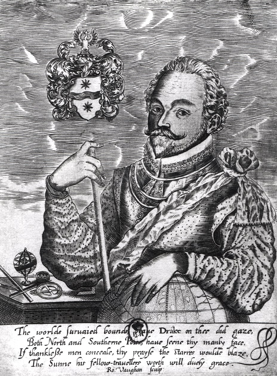 Sir Francis Drake portréja (1540-96 körül) alkotó: Robert Vaughan