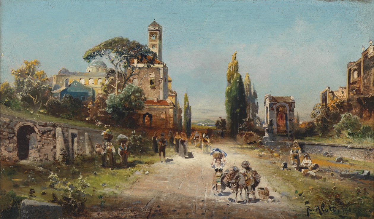 Robert Alott Via Appia 1905 alkotó: Robert Alott