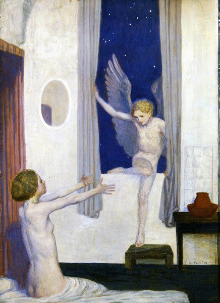 Ámor látogatása alkotó: Robert Anning Bell