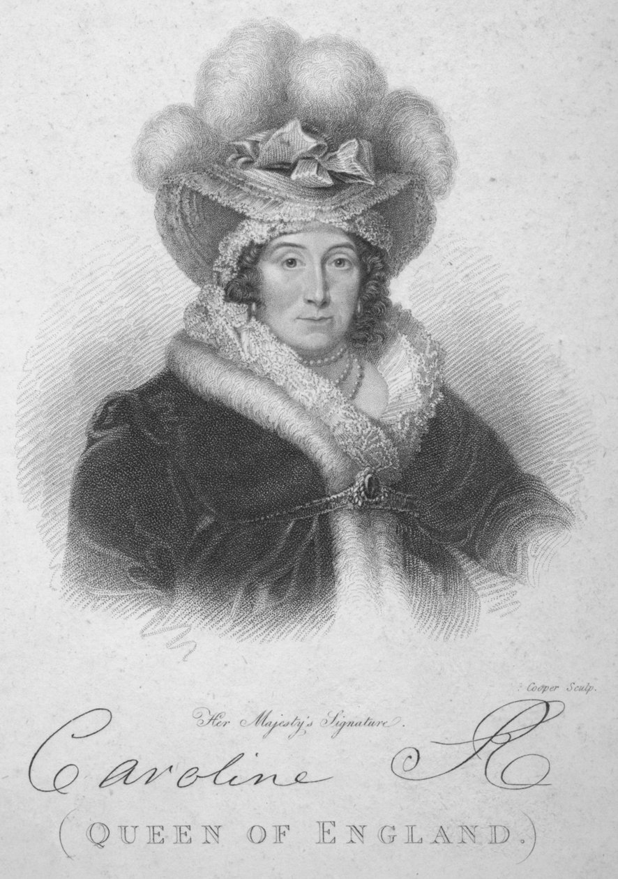 Caroline angol királynő, 1820. alkotó: Robert Cooper
