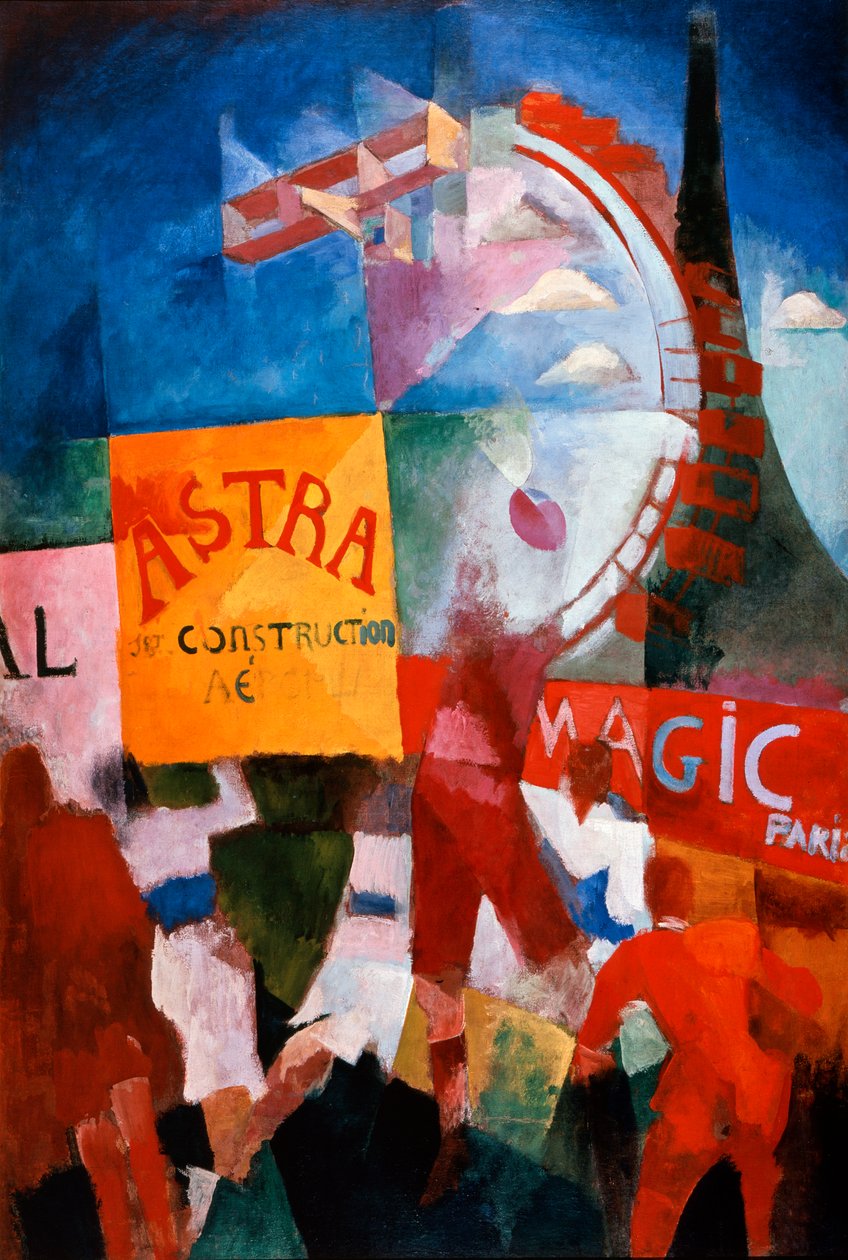 LEquipe de Cardiff, The Cardiff Team, 1913. alkotó: Robert Delaunay