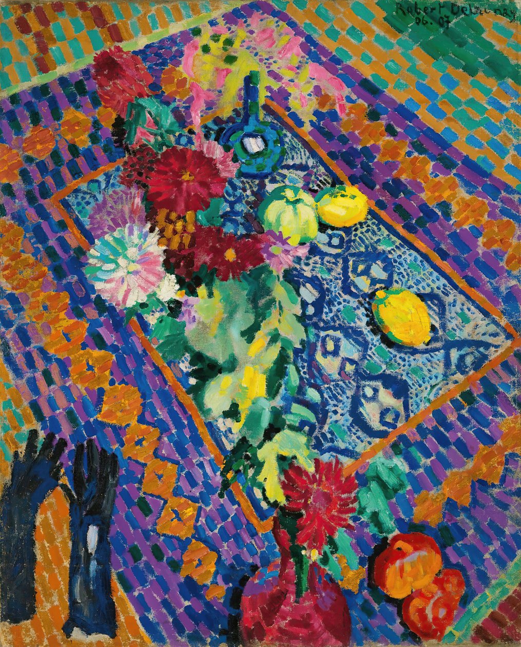 Csendélet kesztyűvel, 1906-1907. alkotó: Robert Delaunay