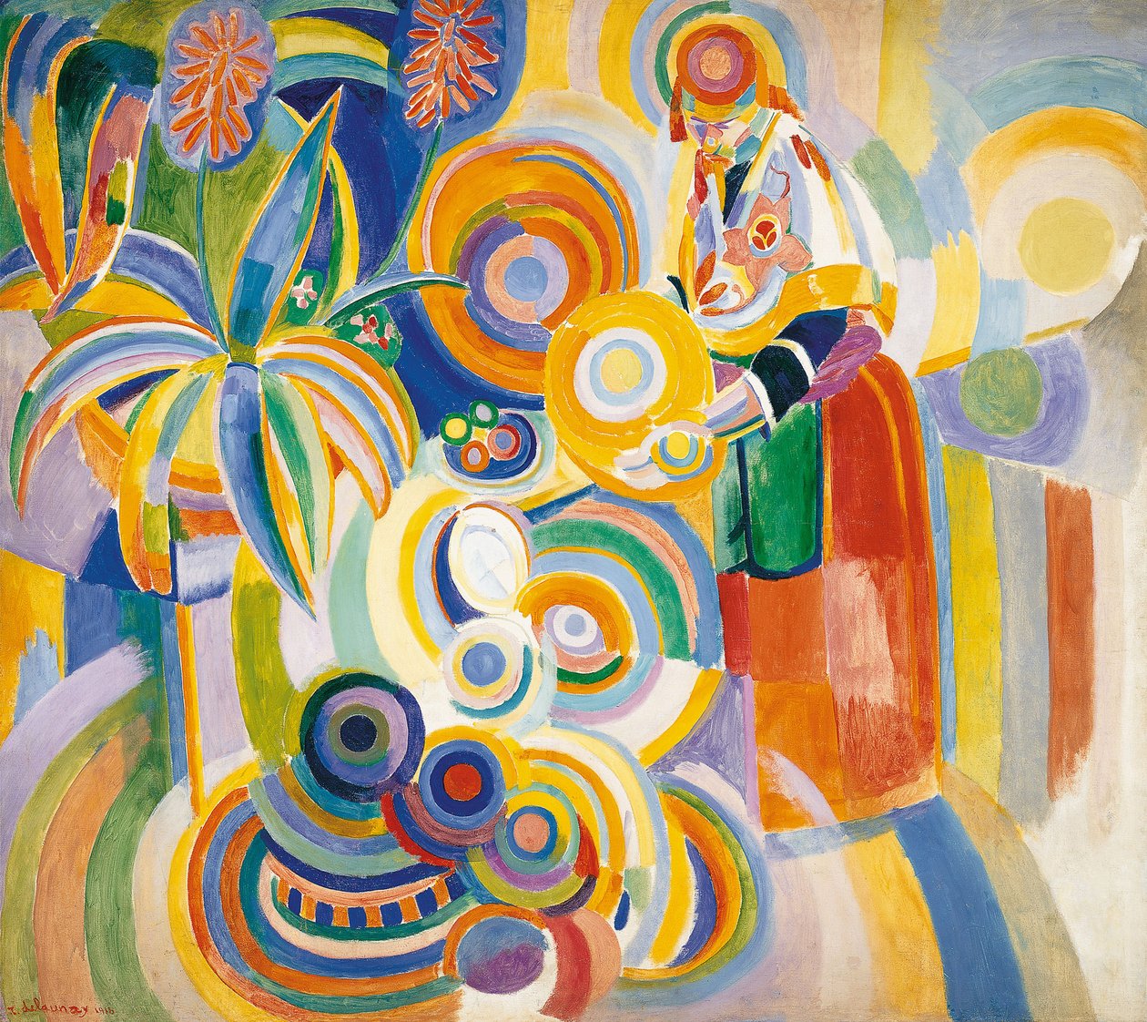 Portugál nő, 1916 alkotó: Robert Delaunay