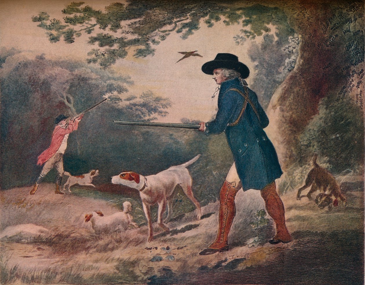 Fácánlövés, 1790, 1917 alkotó: Robert Dodd