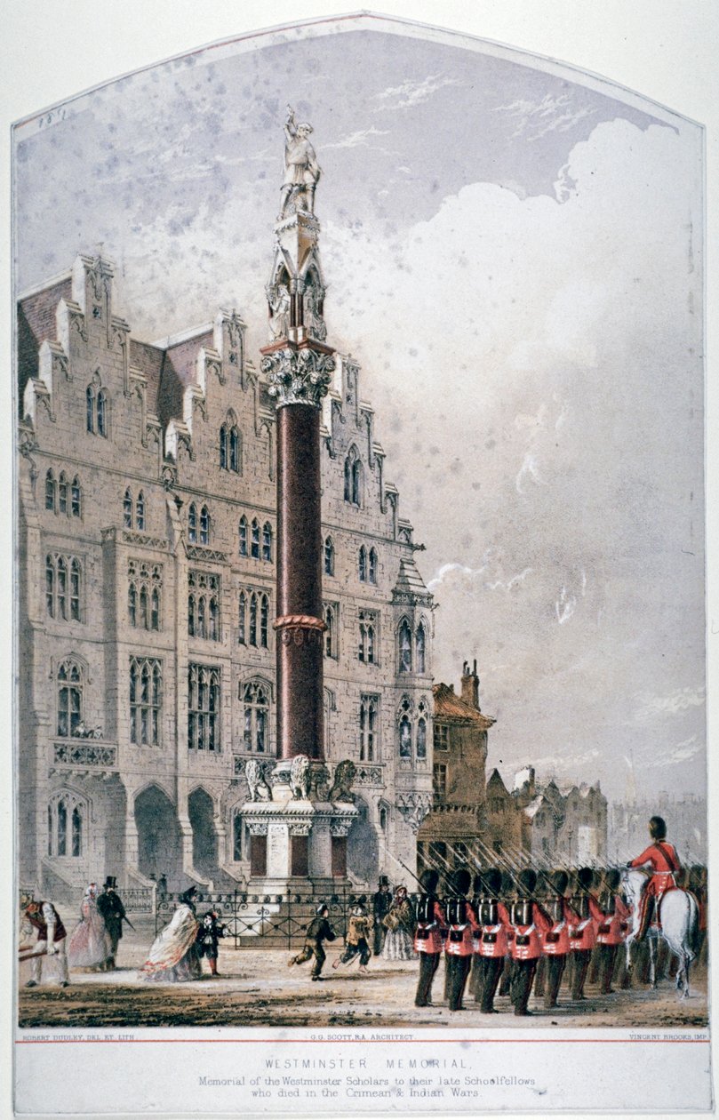 Broad Sanctuary, Westminster, London, 1865 alkotó: Robert Dudley