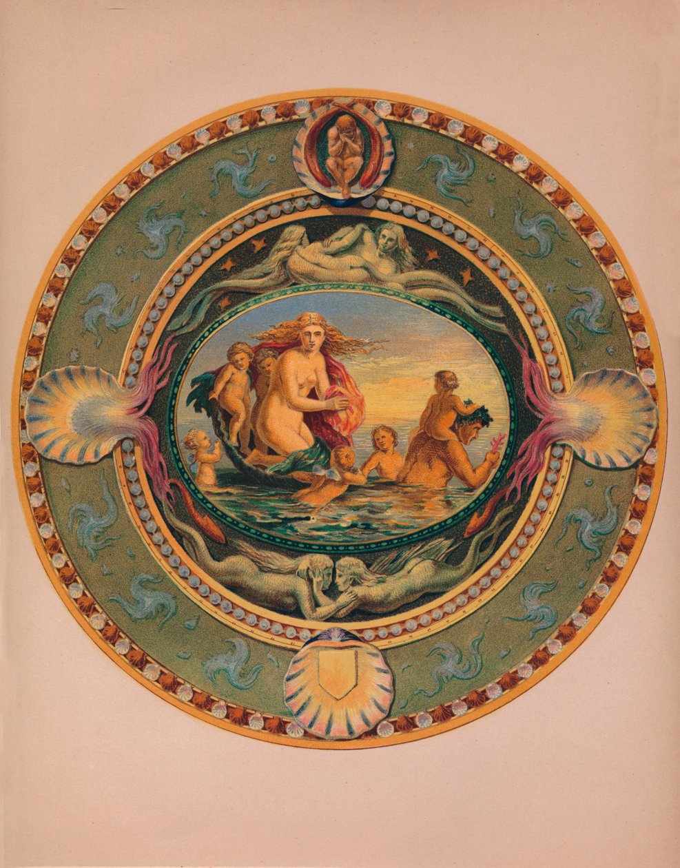 Fennsík a Majolica Ware-ban, 1863. alkotó: Robert Dudley