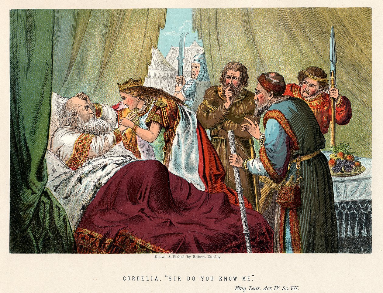 Jelenet Shakespeare Lear királyából, 1858 alkotó: Robert Dudley