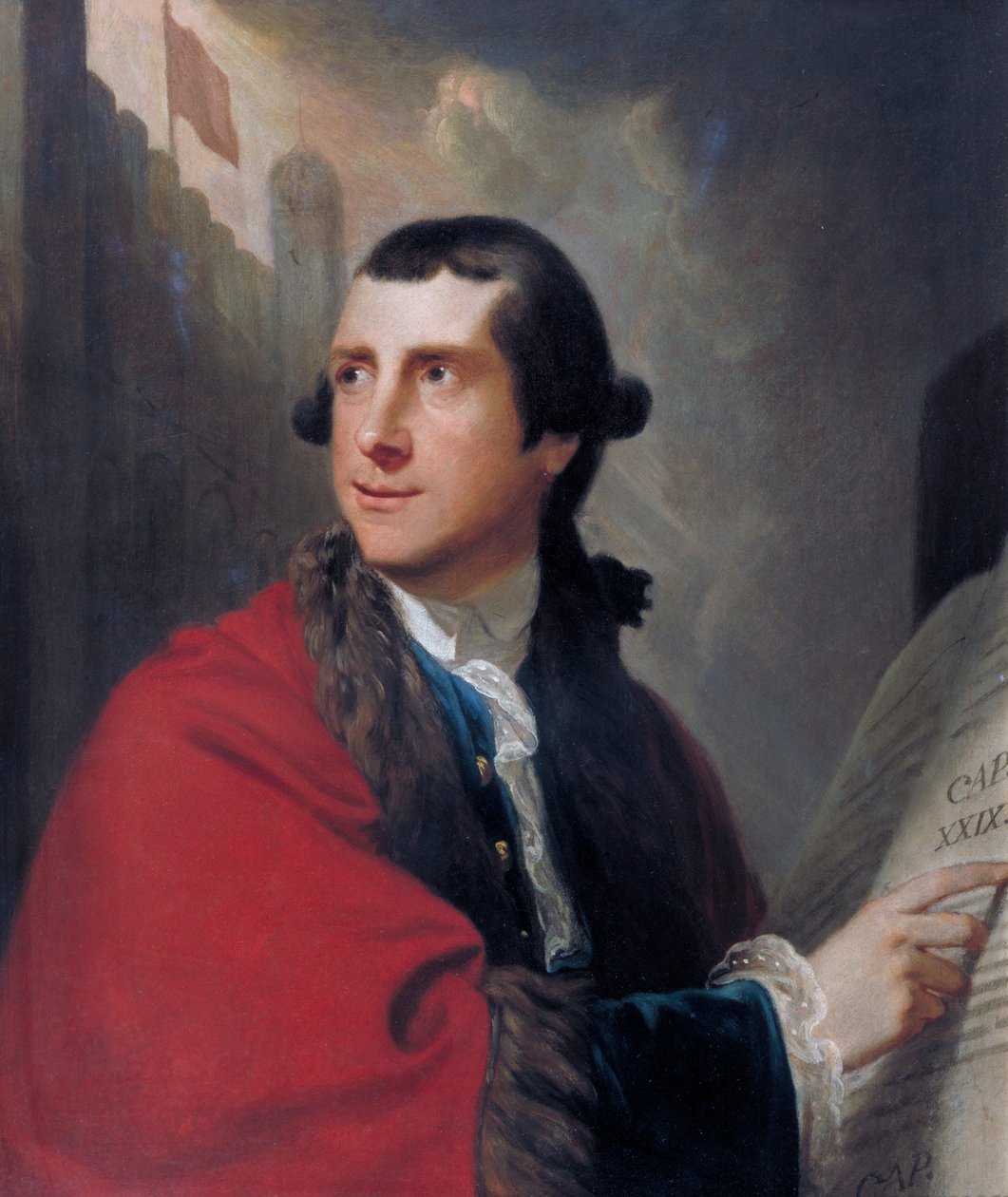 "Alderman Oliver portréja", 1771. alkotó: Robert Edge Pine