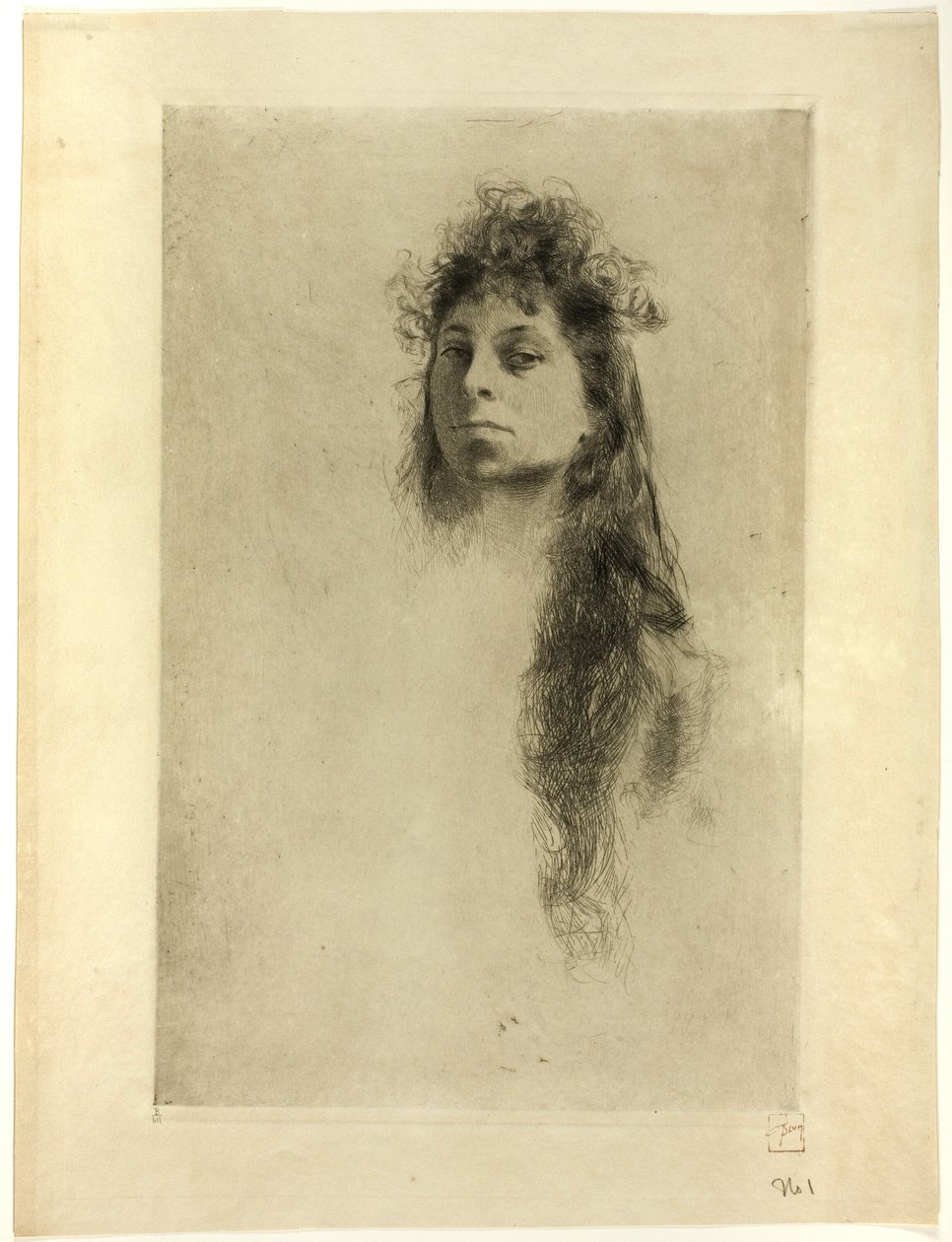 Egy lány feje alkotó: Robert Frederick Blum