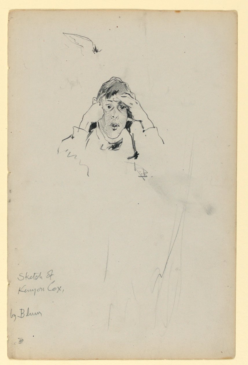 Kenyon Cox vázlata alkotó: Robert Frederick Blum