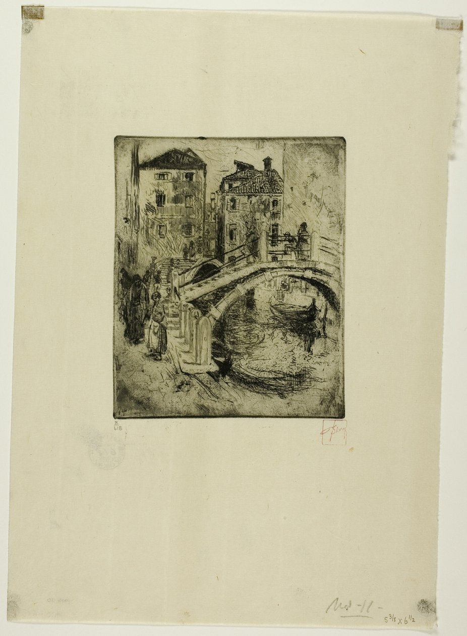 Velencei csatorna és hidak alkotó: Robert Frederick Blum