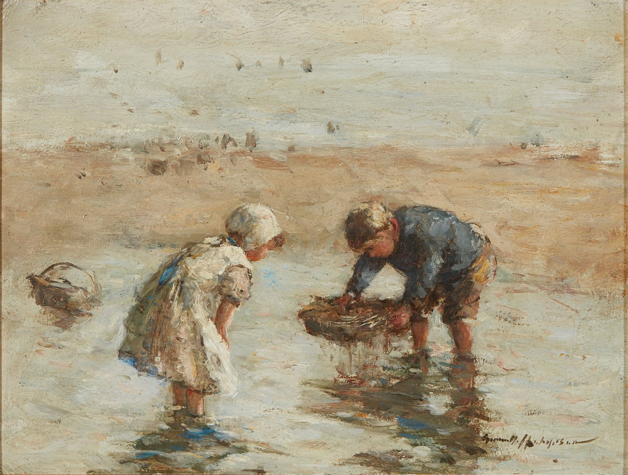 Fiatal halászok (olaj a fedélzeten) alkotó: Robert Gemmell Hutchison