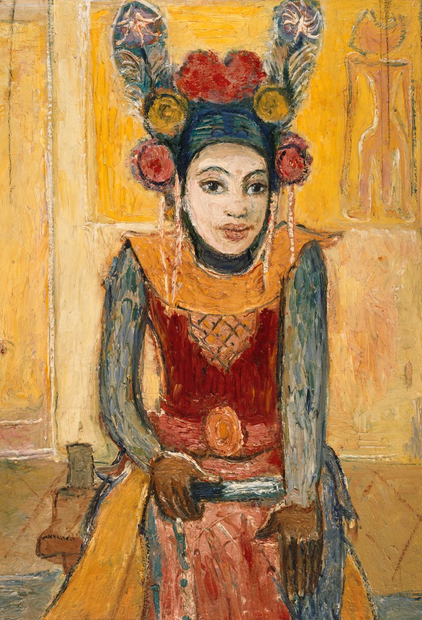 Balinéz II. Legong táncos, 1926 körül. alkotó: Robert Genin
