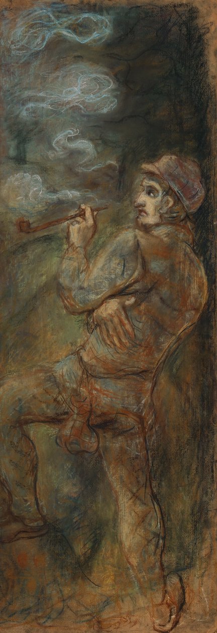 Dohányzó, 1917. alkotó: Robert Genin