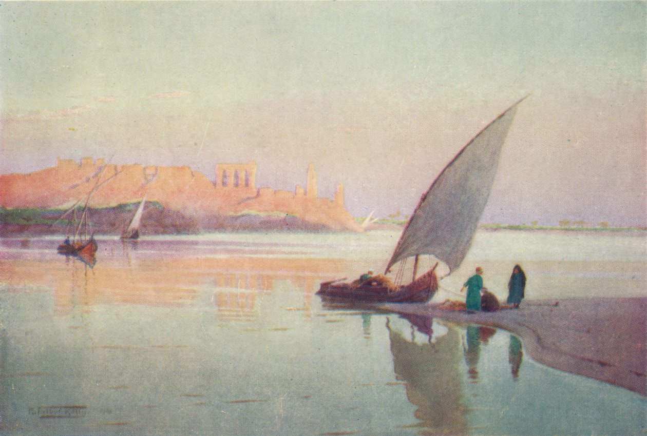 Kom Ombos, c1880, 1904 alkotó: Robert George Talbot Kelly