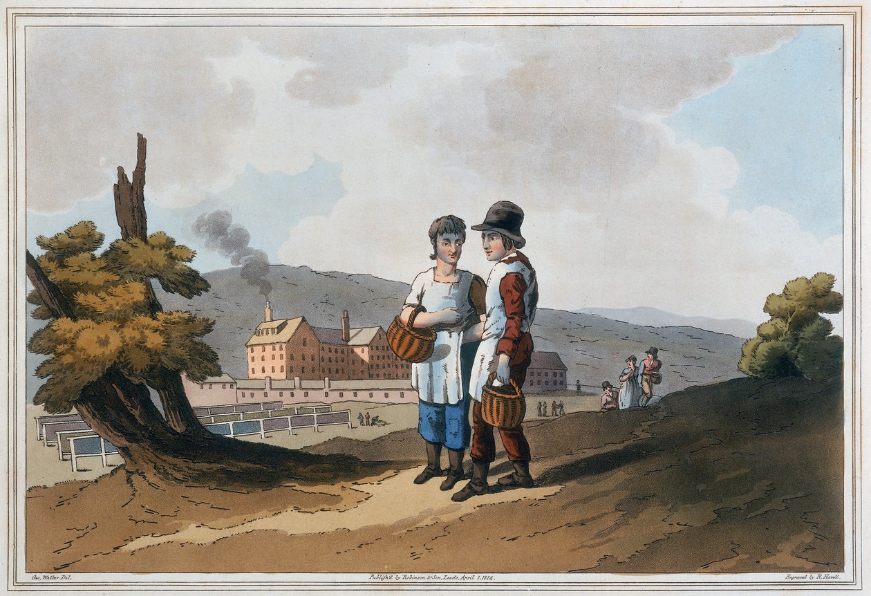 Gyári gyermekmunkások, 1814 alkotó: Robert Havell