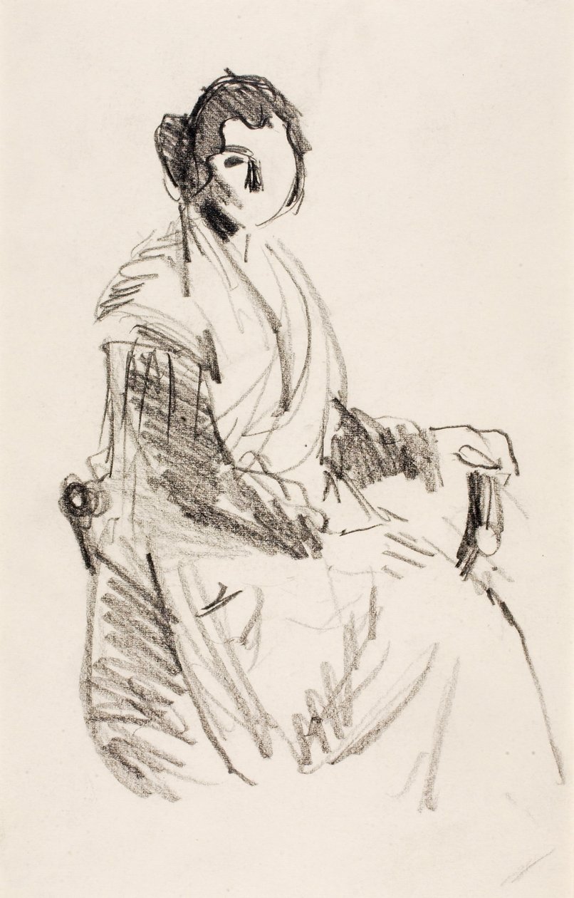 Ülő nő alkotó: Robert Henri