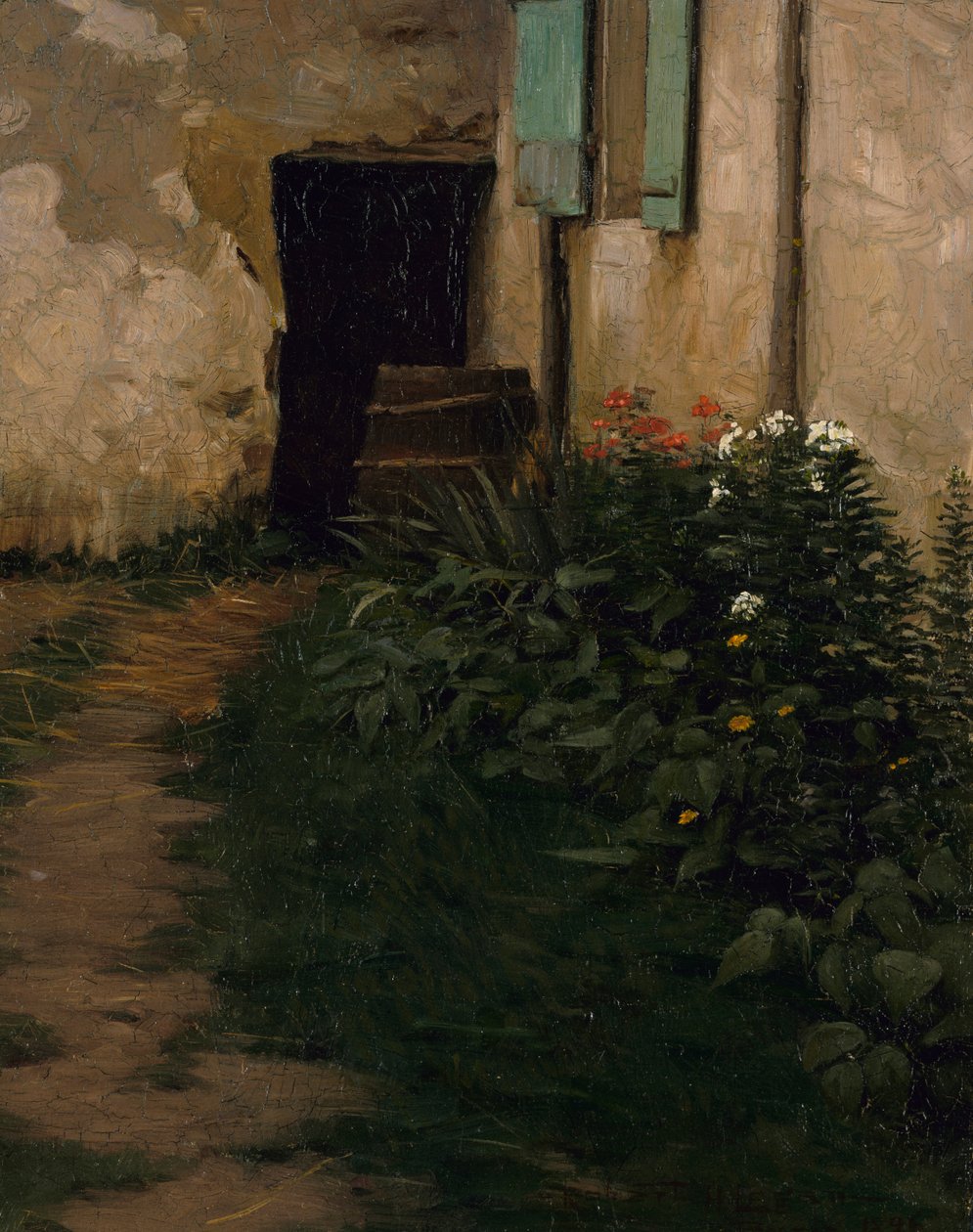 Egy kerti ösvény, 1896. alkotó: Robert Henry Logan